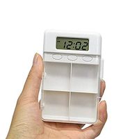 Four Girds Case Electronic Timer Pill Box Tablet Pill Organizer Case with Alarm Reminder Medicine Storage Dispenser