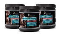 Bodybuilding Supplements for Men Muscle Grow - German CREATINE Powder CREAPURE - PRE & Post Workout - Creatine monohydrate Energy - 3 Cans 900 Grams (180 Servings)