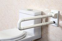 Best Father's Day Gift.Avinka Flip-Up Safety Toilet Grab Bar Help The Elderly or convalescents to use The Toilet
