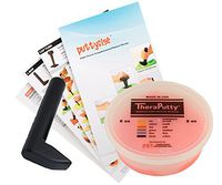 TheraPutty Standard Exercise Putty Red - Soft 6 OZ + Puttycise L-Bar TheraPutty Exercise Tool + Manual Bundle
