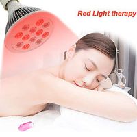 TXqueen Red Led Light Therapy, 660nm Near Infrared and 850nm Infrared Led Phototherapy Bulb for Skin and Pain Relief Health Smokeless Safe