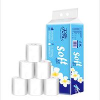 10 Rolls White Toilet Paper Roll, Silky Smooth Skin-Friendly Premium 3-Ply Toilet Paper (Arrive 7-10 Days), Toilet Roll Tissue for Home Office Shop