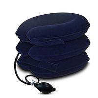 The Neck and Cervical Vertebra Traction Headrest，Relieve Neck and Cervical Vertebra Pain, Deformation and Distortion Treatment and Correction, Suitable for Home Office and Travel. (Royal Blue)