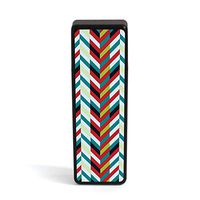 Marijuana Trinity Case- | Black Chevron Red | Tobacco, Herb, Pre-Roll, Pill Carry Case (Chevron Red, Black)