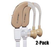 Clearon Rechargable Hearing Amplifier CL-202S /"FDA Approved" High Quality Digital BTE Small Size. (2 Pack)