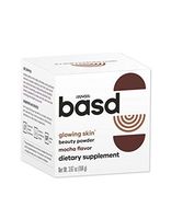 Basd Beauty Powder, Glowing Skin, Hair and Nail Dietary Supplement, Mocha Flavour with Hyaluronic Acid and Biotin, 30 Servings