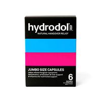 Hydrodol Natural Hangover Relief & Prevention - Kudzu, Milk Thistle, B Vitamins, Amino Acids, Minerals, and Herbs - for Before Drinking - (6 Doses - Jumbo Pills)