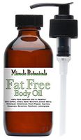 Miracle Botanicals Fat Free Body Oil - Cellulite Reducing Formula - 100% Therapeutic Grade - Pure Essential Oils and Carrier Oils - 4oz
