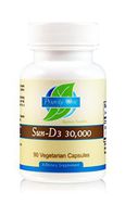 Priority One Vitamins Sun D3 30,000 90 Vegetarian Capsules - The Most bioavailable Form of Vitamin D (cholecalciferol).*