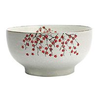 AXZHYX Bowl Plum Bowl Ceramic Bowl Big Bowl Soup Bowl 6.7inches Ramen Bowl Kitchen Restaurantware Salad Bowl Gift Hotel Tableware Home Noodles Boiled Fish Soup Bowl