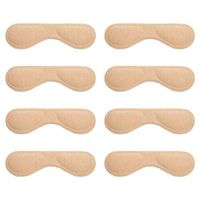 Milisten 4 Pairs Heel Cushion Pads High Heel Stickers Insoles Shoe Grips Liner Self Adhesive Foot Care Protector Beige