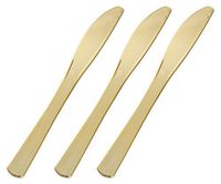 Fineline 8" Heavyweight Knives, Bulk Cutlery (Case of 400) (25 x 16), Gold