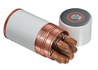 Personalized Big Joe White & Copper 7 Cigar Travel Humidor - Fathers Day with Dad Engraving