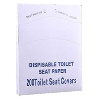 SOONHUA 200 Sheets/Box Disposable Toilet Seat Pad Portable Water Soluble Disposable Toilet Seat Covers Pad Toilet Mat Toilet Seat Cushion Home Travel Essential