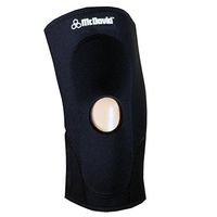 McDavid Classic 404 Level 1 Knee Sleeve with Anterior Patch and Open Patella (Black) Large