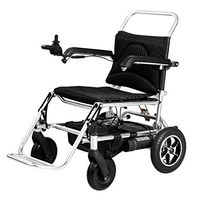 ZXOIHH Fold & Travel Lightweight Electric Power Wheelchair Scooter, Aviation Travel Safe Electric Wheelchair,Intelligent Automatic Portable Wheelchair