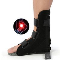 Ankle Leg Strap Support Foot Orthosis Corrector Plantar Splint Fixation Protector Ankle for Relieving Pain and Restore Sprain(L)