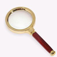 Hmhope 6X Handheld Magnifying Glass ABS Glass Lenses Lens Dia 80mm for Elder Reading Handcraft Hobby