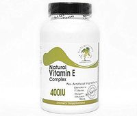 Natural Vitamin E Complex 400IU Non-Oily ~ 200 Capsules - No Additives ~ Naturetition Supplements