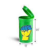 Ukraine Flag First Aid Case Pill Container ID 4755G
