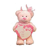 14'' PLUSH BIRTH ANNOUNCEMENT (PINK)
