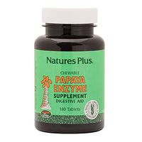 NaturesPlus Papaya Enzyme - 6 mg Papain, 180 Chewable Tablets - All Natural Digestive Aid Supplement, Contains Amylase & Protease - Vegetarian, Gluten-Free - 180 Servings