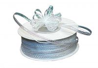 3mm-1/8 Organza Pull Bow Ribbon White 50Yd by Party Favors Plus