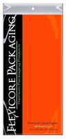 Flexicore Packaging Orange Gift Wrap Tissue Paper Size: 15 Inch X 20 Inch | Count: 100 Sheets | Color: Orange