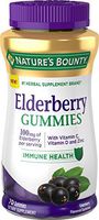 Nature's Bounty Elderberry Gummies, Immune Health, Contains Vitamin A,C, D, E and Zinc, 70 Gummies