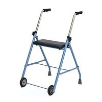 Wheel Walker Frame Mobility Aid Helps Walk Independent Folding 2 Wheel Seats