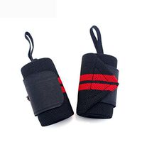 Nacome Sports Wristbands Bandages,Professional Wrist Wrap with Thumb Loops Wrist Support Braces for Sport Protection (Red)