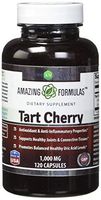 Amazing Formulas Tart Cherry Extract - 1000 Mg, 120 Capsules  (Non GMO, Gluten Free) Antioxidant Support - Promotes Joint Health & a Proper Uric Acid Level Balance