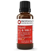 Protocol For Life Balance - Liquid D3 and MK-7 - 2500IU Vitamin D3 and 100mcg Vitamin K2, Helps Support Bone and Cardiovascular Health - 1 fl oz
