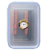 Exttlliy Portable Sealed Clear Plastic Cigar Humidor with Hygrometer for Holds 30-40 Count Cigar (Not Included Cigar)