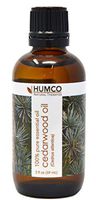 Humco Natural Therapies CEDARWOOD Oil with Dropper, 2 Oz,-100% Pure Essential Oil - Improve Appearance of Skin, Hair Nourishment, Improve Mental Balance