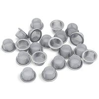 Tianmai 20pcs 0.5Inch Diameter Premium Stainless Steel Mental Screen Filters for Crystal Tobacco Pipe Use