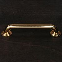 RK International GSTBB-5 36" Step Up Base Grab Bar - Polished Brass