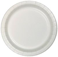 Creative Converting 75-Count Value Pack Paper Dessert Plates, White - 753272B