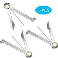 Multifunction Pipe Tamper Tool Pipe Reamer Tool Stainless Steel Pipe Cleaner Cleaning Tool Reamers Tamper Tool （3 Packs）