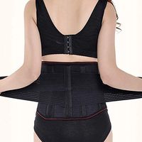 KIWI RATA Waist Trimmer Belt Support Brace, Adjustable Back Lumbar Straps Weight Loss Ab Belt, Breathable Stomach Wrap Waist Trainer Cincher Girdle