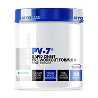 Myolabs PV-7, Rapid Onset Pre-Workout Formula, Blurazz, 30 Servings