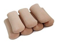 ERGOfoot 6 Pack Toe Caps Close Finger Toe Sleeve Tubes Toe Protectors Gel Rubbing Tube to Prevent Bunions, Hammertoes, Callus, Corn, Blisters(Diameter 2.0cm)