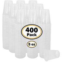 5 Oz Plastic Cups, 400 Ct 5oz Small Plastic Cups