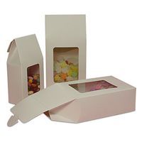White Candy Boxes with Window | Quantity: 25 | Width: 2"