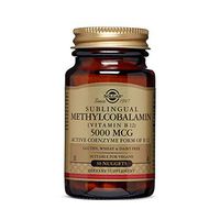 Solgar Methylcobalamin (Vitamin B12) 5000 mcg, 30 Nuggets - Supports Energy Metabolism - Body-Ready, Active Form of B12 - Vitamin B - Non GMO, Vegan, Gluten, Dairy Free, Kosher - 30 Servings