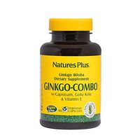 NaturesPlus Gingko-Combo - 120 mg, 90 Vegetarian Capsules - Ginkgo Biloba Brain Support Supplement - Gluten-Free - 90 Servings