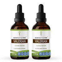 Secrets Of The Tribe Valerian Alcohol Tincture (Liquid Drops) 675 mg Organic Valerian (Valeriana Officinalis) Dried Root (2x4 Fl Oz) Sleep Support Supplement