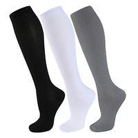 Compression Socks for Women and Men(1/3 Pairs)-Best for Running,Nursing,Circulation,Recovery & Travel (Multicoloured2-3 Pairs, Small/Medium)