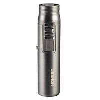 Honest BC520 Portable Torch Jet Frame Pen Style Cigarette Cigar Butane Gas Lighter - Black