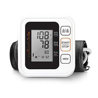 YI KUI Fully Automatic Digital Blood Pressure Monitor for Upper Arm,Automatic Accurate Digital BP Machine Cuff Monitors and Pulse Rate 2x120 Groups Memory - White